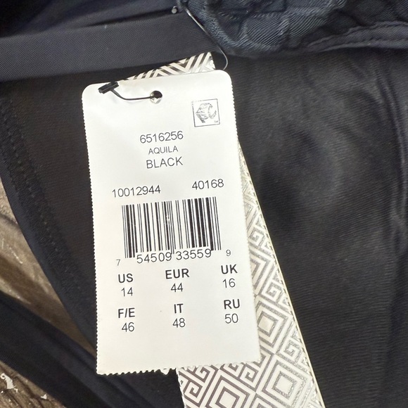 AMORESSA BY MIRACLESUIT MILKY WAY AQUILA ONE PIECE SWIMSUIT BLACK SIZE 14‎ NWT - Picture 6 of 8